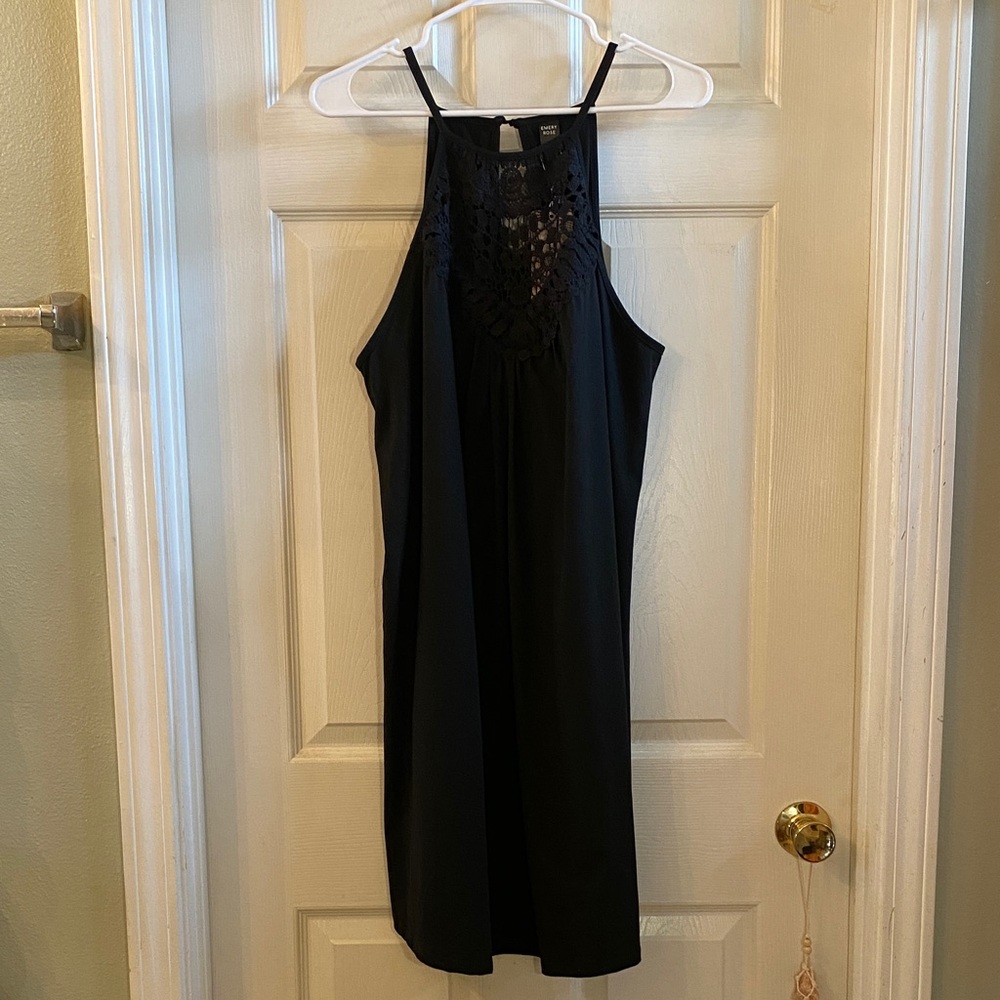 Emery Rose Black Lace Detail Dress NWTs - Picture 3 of 11